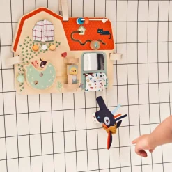 Lilliputiens Panel de actividades de la granja*Niños Juguetes Waldorf|Juguetes Montessori