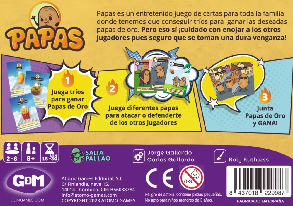 Átomo Games Papas · GDM*Niños Los Buscapistas|Átomo Games