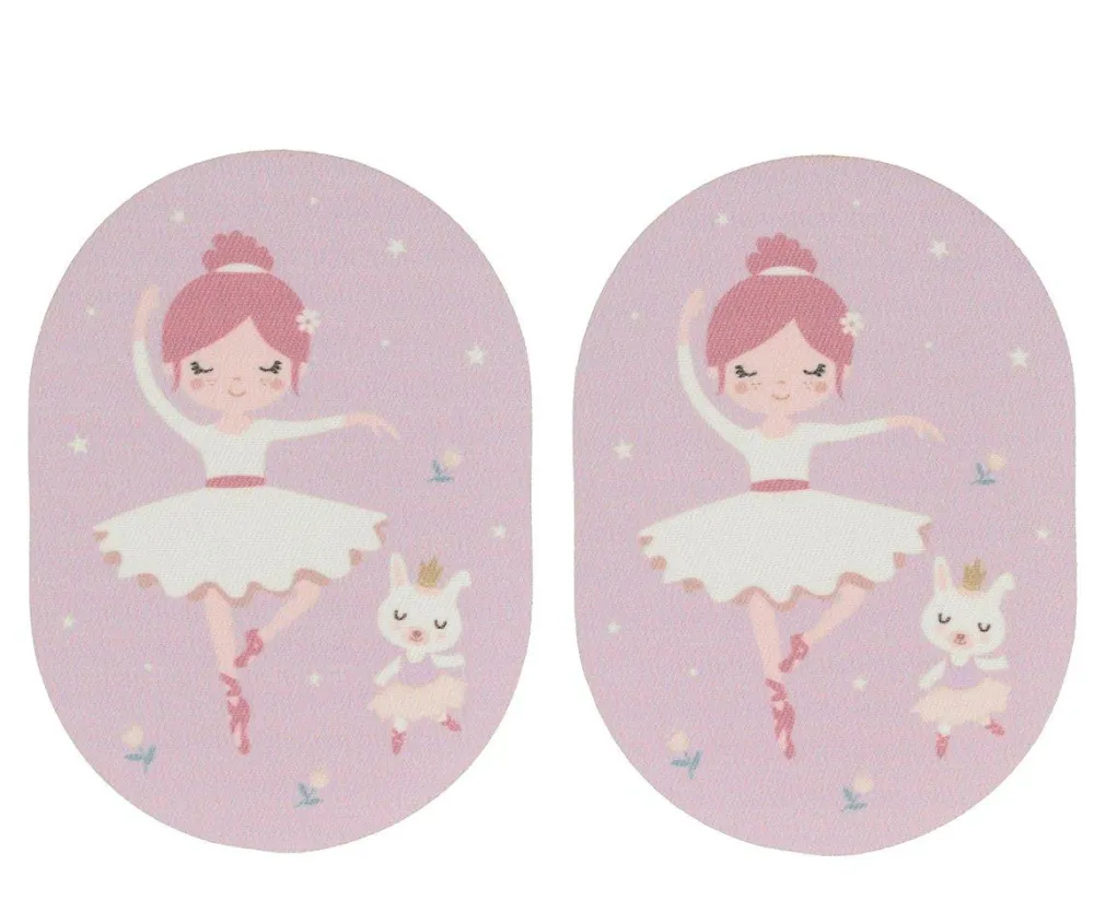 Tutete Parche termoadhesivo para ropa 2 uds Ballet* Parches Para Ropa Termoadhesivos
