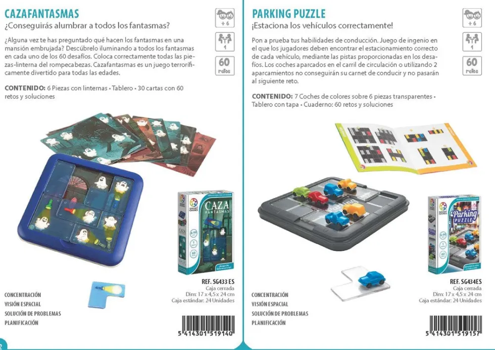 Smart Games Parking Puzzle ·*Niños Smart Games|Juegos De Lógica