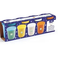 Djeco Pasta moldear Purpurina (4 ud) ·*Niños Plastilina De Colores|Juguetes Y Juegos Motricidad Fina