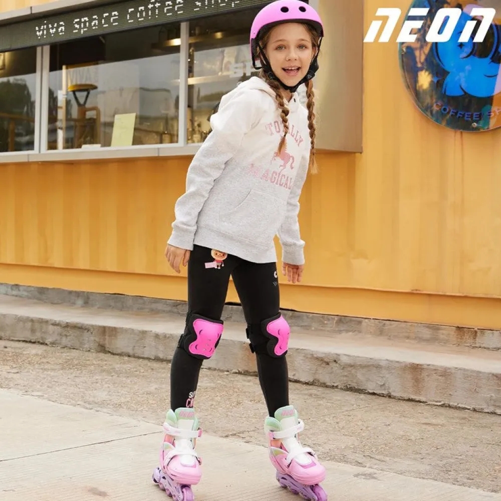 Yvolution Patines Combo Neon Rainbow ·*Niños Patinetes Infantiles|Patines Para Niñas Y Niños