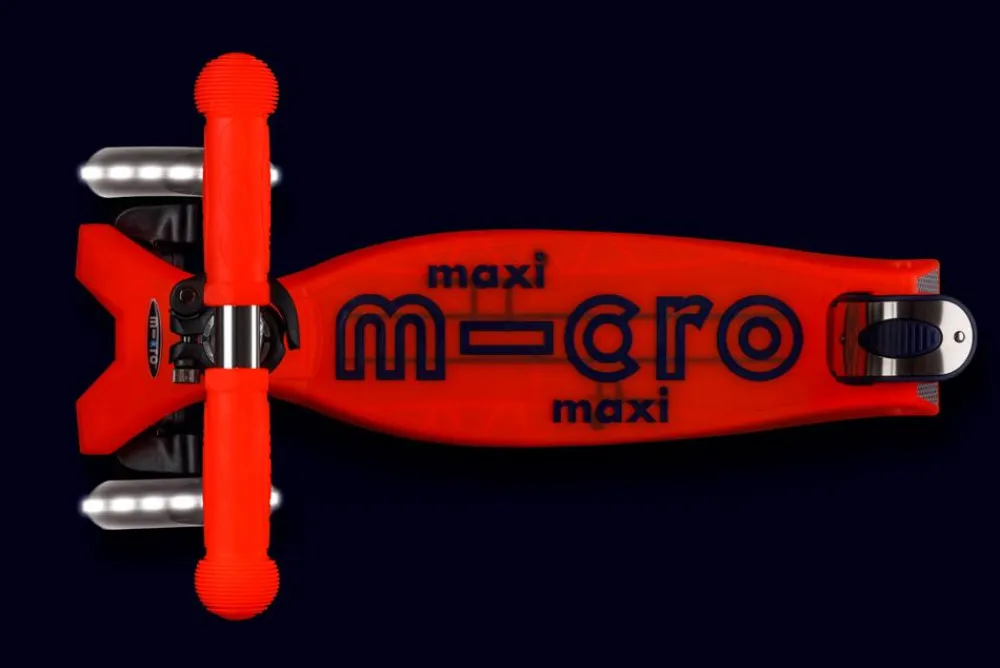 Micro Patinete Maxi Deluxe Glow LED · Rojo*Niños Patinetes De 3 Ruedas Infantiles|Patinetes Infantiles