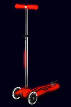 Micro Patinete Maxi Deluxe Glow LED · Rojo*Niños Patinetes De 3 Ruedas Infantiles|Patinetes Infantiles