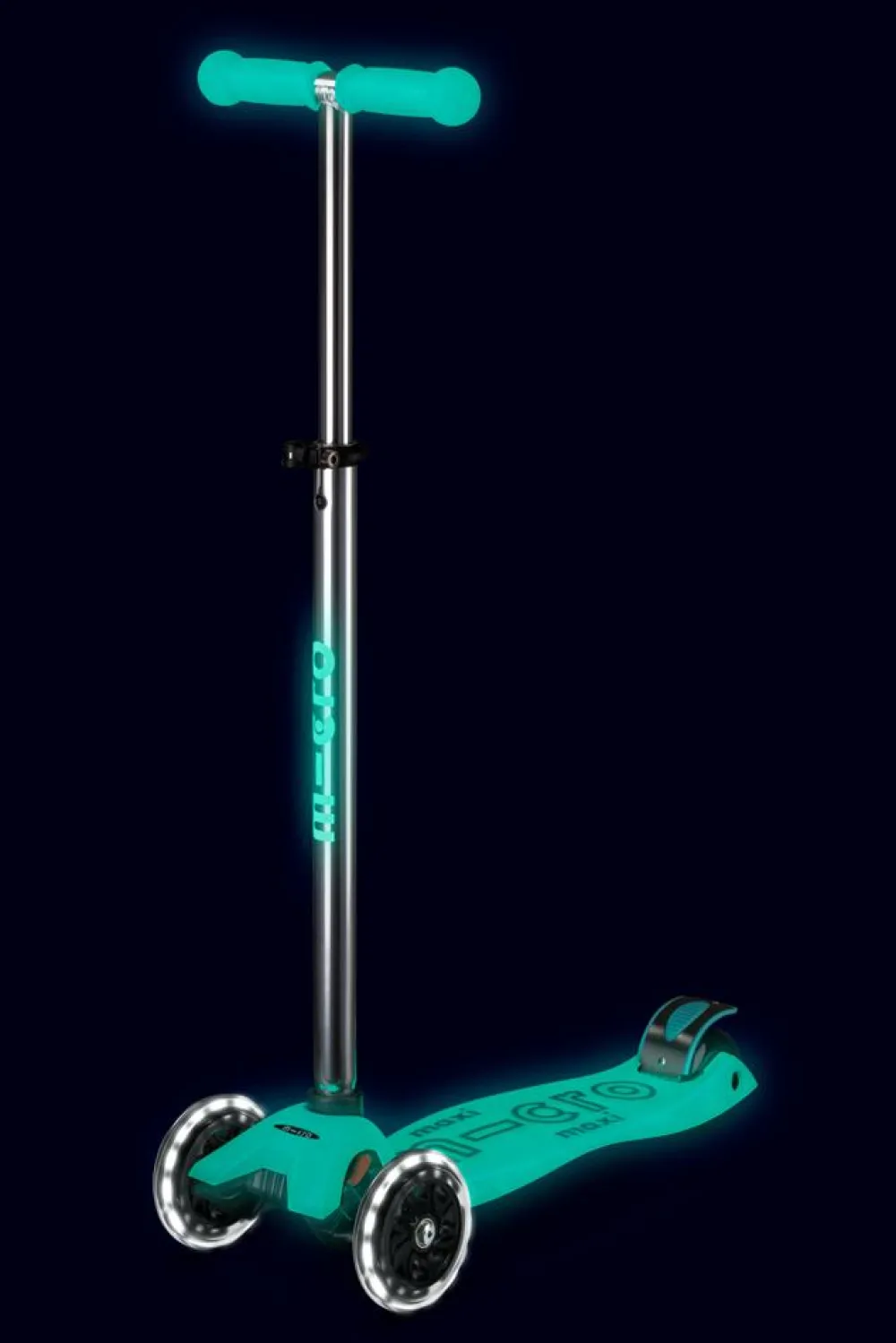 Micro Patinete Maxi Deluxe Glow LED · Turquesa*Niños Patinetes De 3 Ruedas Infantiles|Patinetes Infantiles