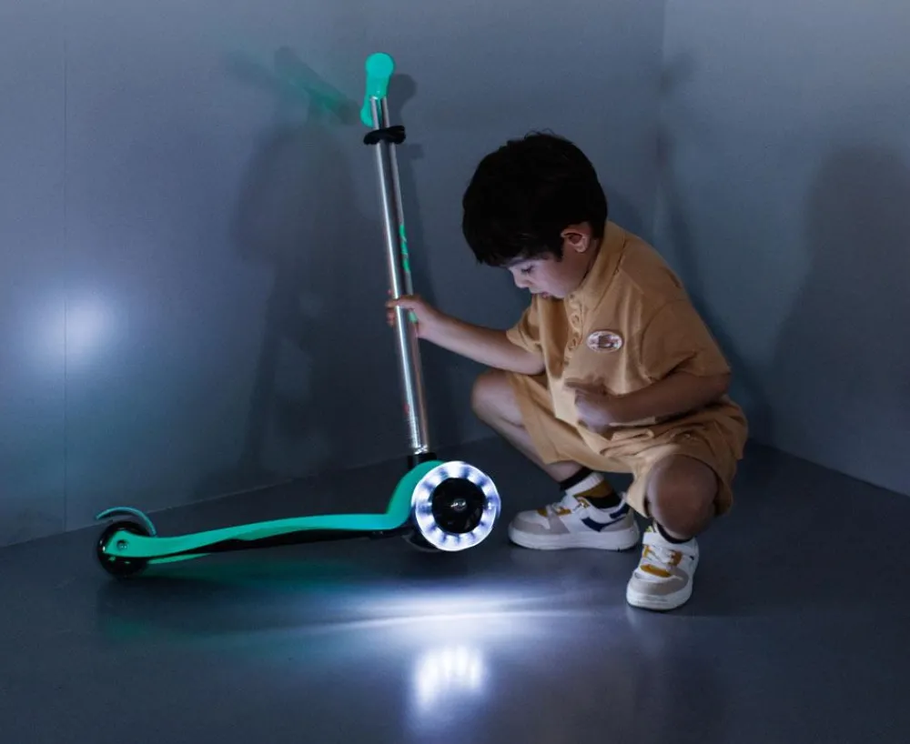 Micro Patinete Maxi Deluxe Glow LED · Turquesa*Niños Patinetes De 3 Ruedas Infantiles|Patinetes Infantiles