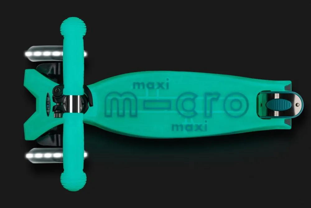 Micro Patinete Maxi Deluxe Glow LED · Turquesa*Niños Patinetes De 3 Ruedas Infantiles|Patinetes Infantiles