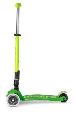 Micro Patinete Maxi Deluxe Plegable Neón LED · Verde/Amarillo*Niños Patinetes De 3 Ruedas Infantiles|Patinetes Infantiles