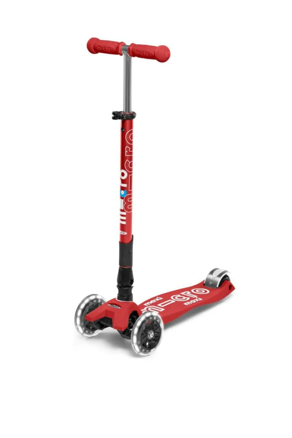 Micro Patinete Maxi Deluxe Plegable LED · Rojo*Niños Patinetes De 3 Ruedas Infantiles|Patinetes Infantiles