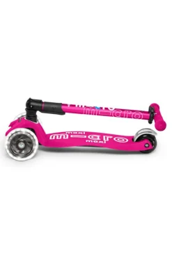 Micro Patinete Maxi Deluxe Plegable LED · Rosa*Niños Patinetes De 3 Ruedas Infantiles|Patinetes Infantiles