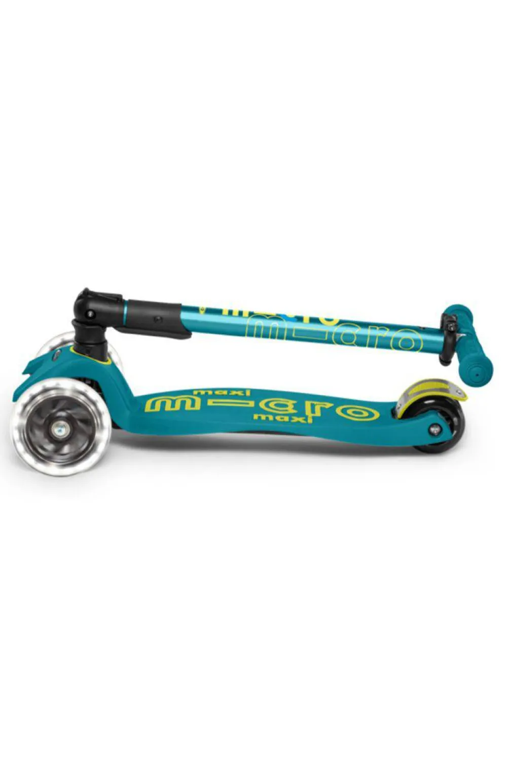 Micro Patinete Maxi Deluxe Plegable LED · Turquesa*Niños Patinetes De 3 Ruedas Infantiles|Patinetes Infantiles