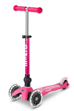 Micro Patinete Mini Deluxe Plegable LED · Rosa*Niños Patinetes De 3 Ruedas Infantiles|Patinetes Infantiles