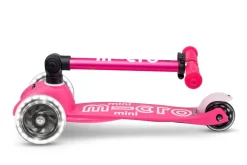 Micro Patinete Mini Deluxe Plegable LED · Rosa*Niños Patinetes De 3 Ruedas Infantiles|Patinetes Infantiles