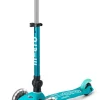 Micro Patinete Mini Deluxe Plegable LED · Aqua*Niños Patinetes De 3 Ruedas Infantiles|Patinetes Infantiles