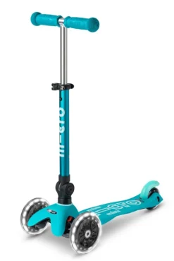 Micro Patinete Mini Deluxe Plegable LED · Aqua*Niños Patinetes De 3 Ruedas Infantiles|Patinetes Infantiles