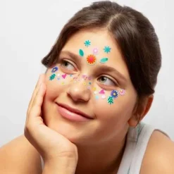OMY Pegatinas de cara Flower ·*Niños Disfraces Infantiles