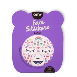 OMY Pegatinas de cara Kawai ·*Niños Disfraces Infantiles