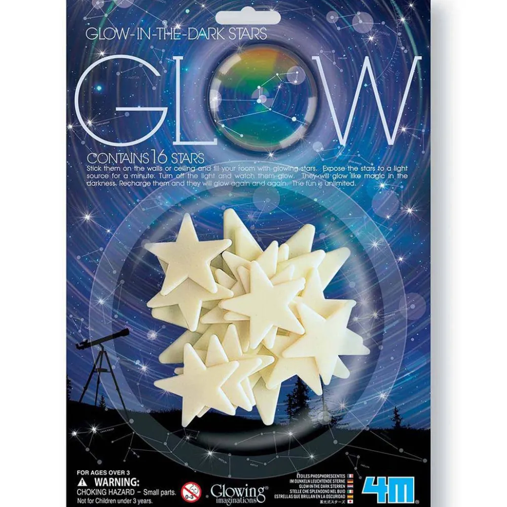 4M Pegatinas de Estrellas Brillantes en la Oscuridad ·*Niños Juguetes Stem