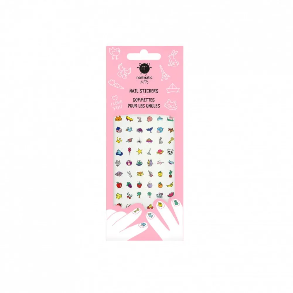 Nailmatic Pegatinas Manicura Rosa ·*Niños Pegatinas Para Uñas|Pintauñas Para Niñas Y Niños