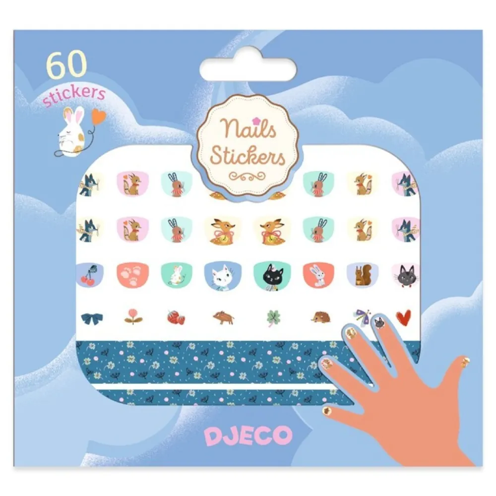 Djeco Pegatinas para uñas Monada ·*Niños Pegatinas Para Uñas|Pintauñas Para Niñas Y Niños