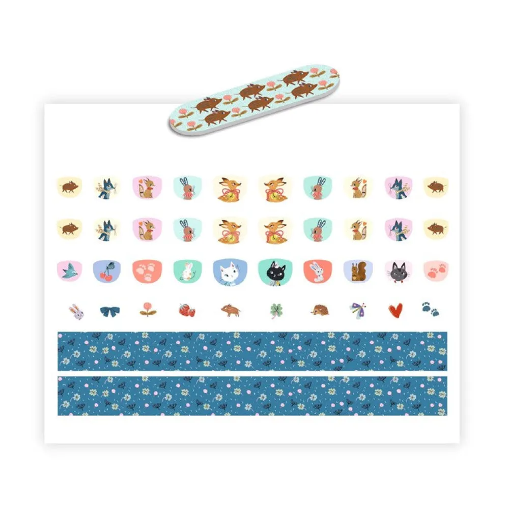 Djeco Pegatinas para uñas Monada ·*Niños Pegatinas Para Uñas|Pintauñas Para Niñas Y Niños