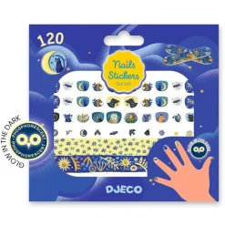 Djeco Pegatinas para uñas Reflejos de luna ·*Niños Pegatinas Para Uñas|Pintauñas Para Niñas Y Niños