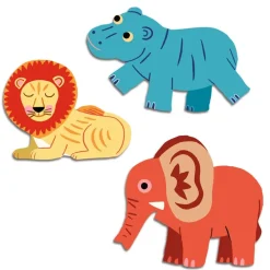 Djeco Pegatinas Safari ·*Niños Kit De Manualidades