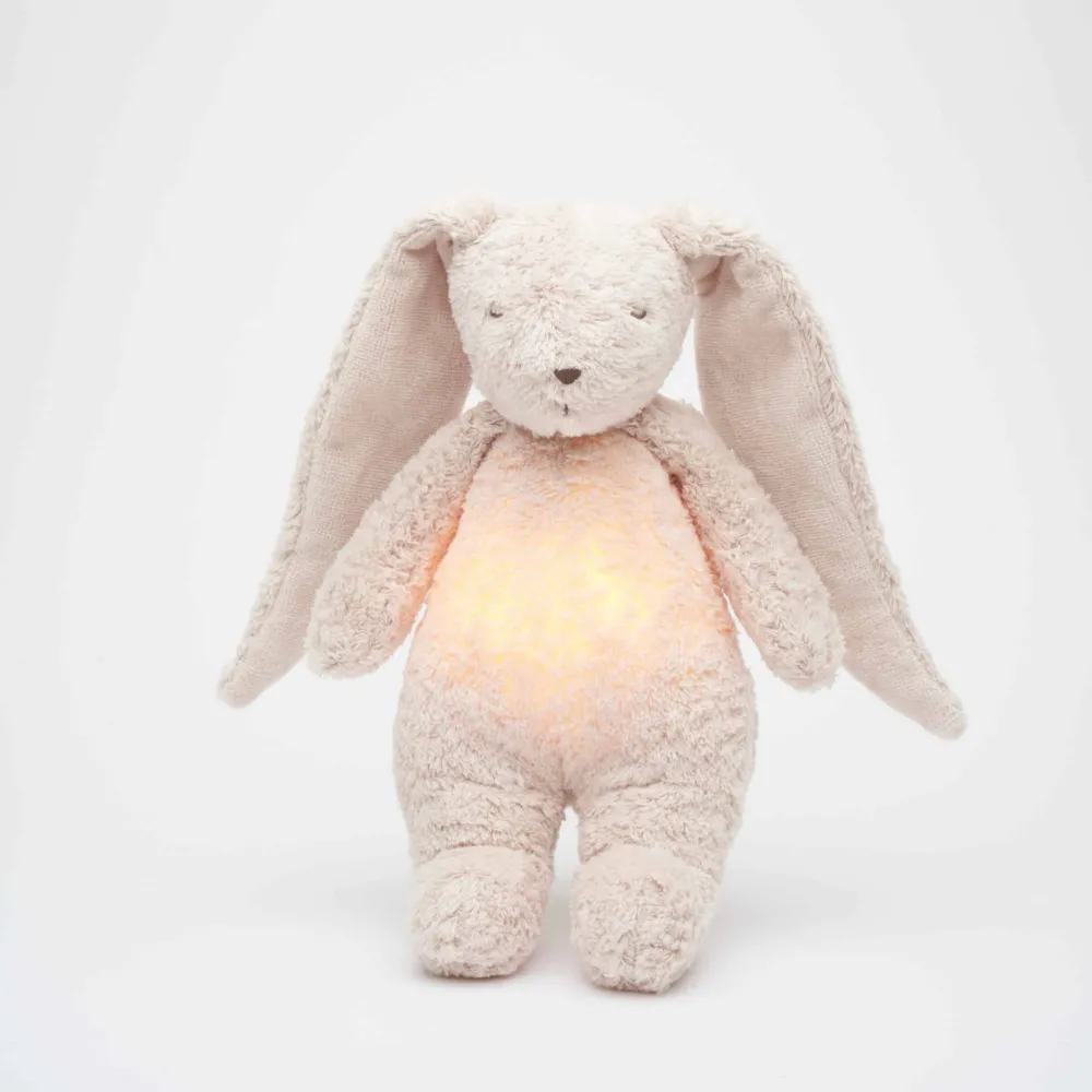 Moonie Peluche Luz-Sonido Conejo 2.0 Rose*Niños Muñecos Blanditos|Peluches