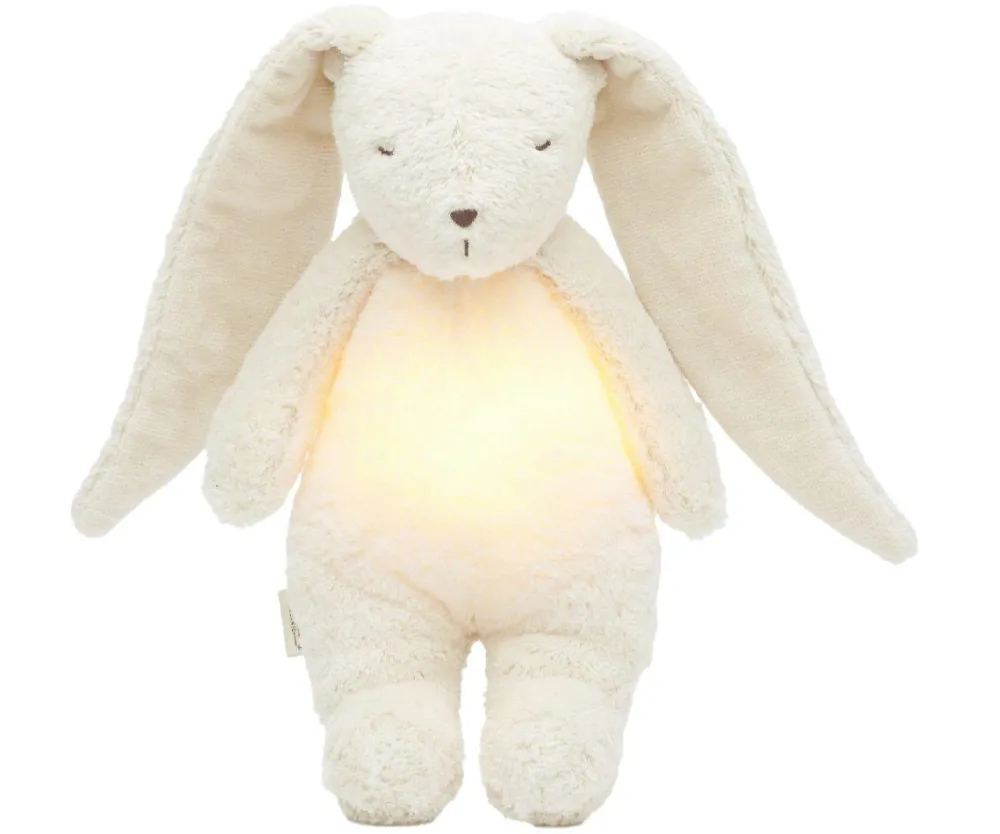 Moonie Peluche Luz-Sonido Conejo Orgánico 2.0 Polar*Niños Muñecos Blanditos|Peluches