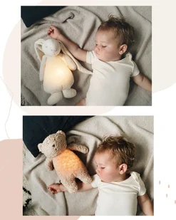 Moonie Peluche Luz-Sonido Oso Orgánico 2.0 Polar Natur*Niños Muñecos Blanditos|Peluches