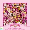 Djeco Perlas de Madera Pájaros ·*Niños Kit De Manualidades|Juguetes Montessori