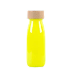 Petit Boum · Float Bottle Fluo Yellow*Niños Juguetes Montessori|Juguetes Antiestrés