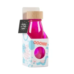 Petit Boum · Float Bottle Fluo Pink*Niños Juguetes Montessori|Juguetes Antiestrés