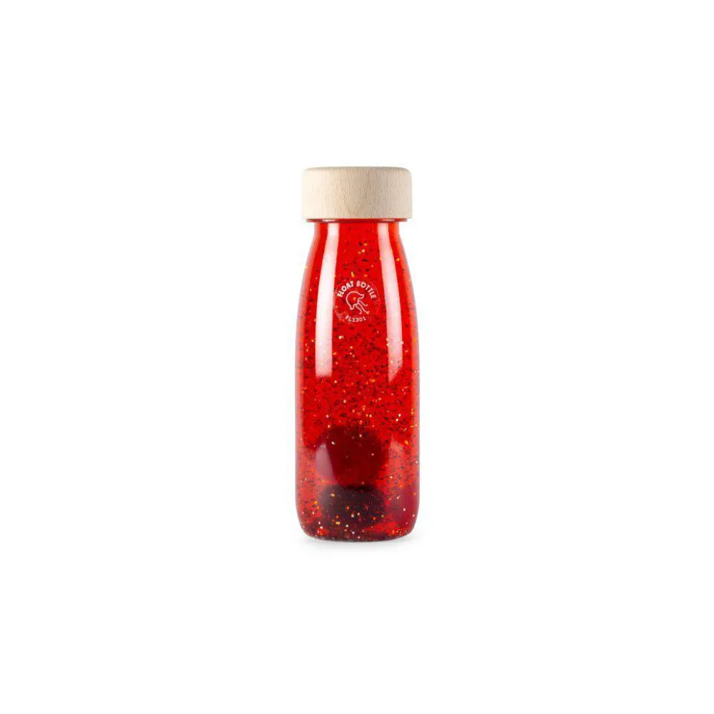 Petit Boum · Float Bottle Red*Niños Juguetes Montessori|Juguetes Antiestrés