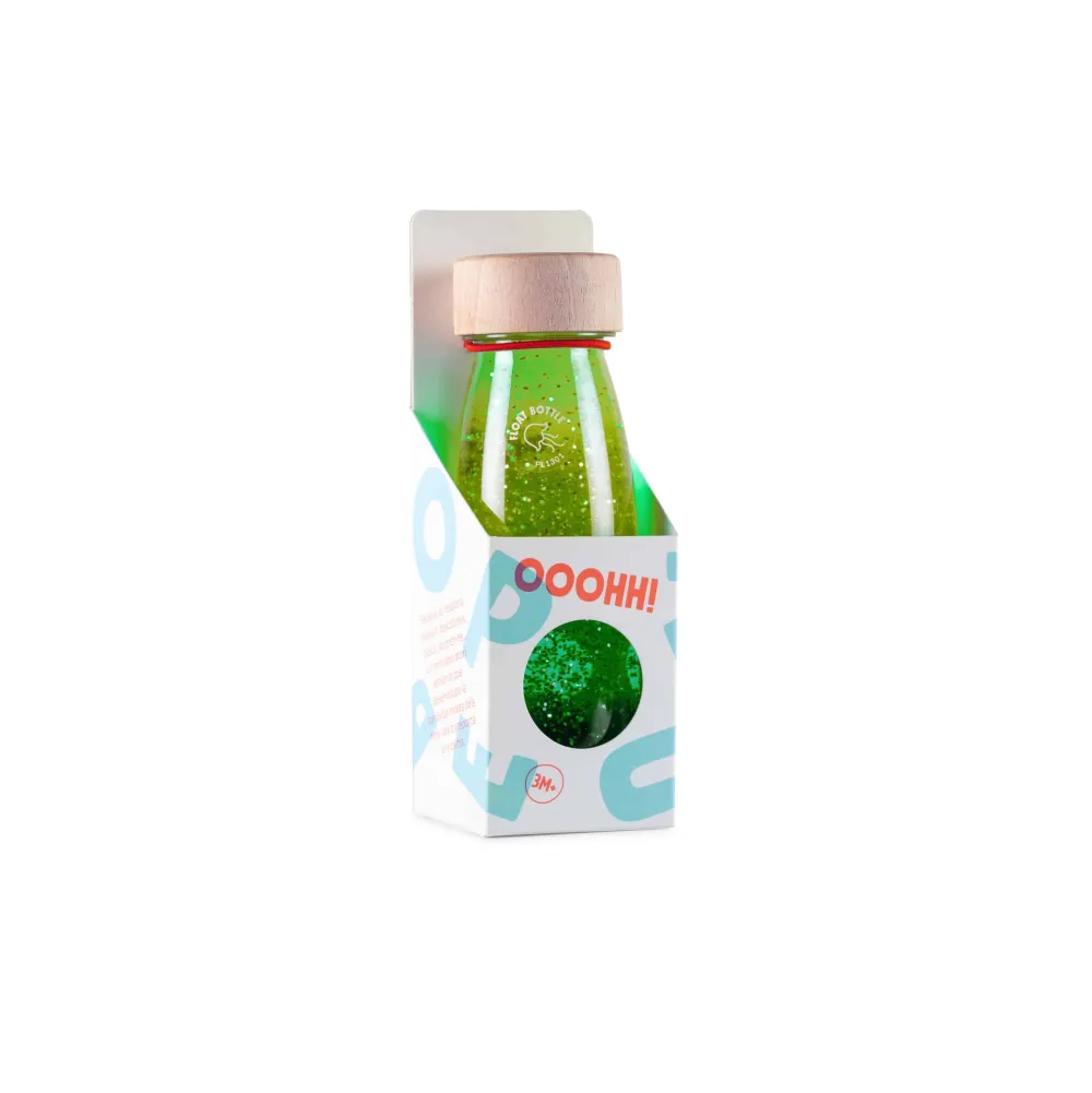Petit Boum · Float Bottle Green*Niños Juguetes Montessori|Juguetes Antiestrés