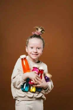 Petit Boum · Float Bottle Cúrcuma*Niños Juguetes Montessori|Juguetes Antiestrés
