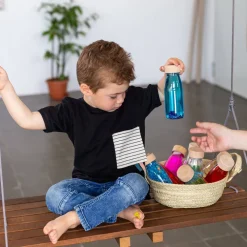 Petit Boum · Float Bottle Blue*Niños Juguetes Montessori|Juguetes Antiestrés