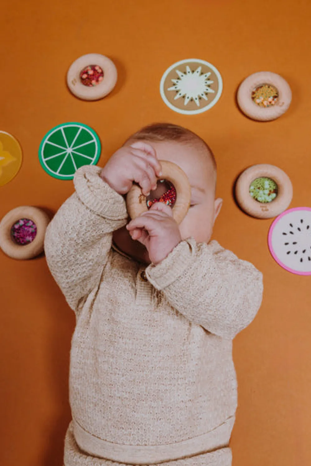 Petit Boum · Sensory donut Eggplants*Niños Juguetes Montessori|Juguetes Antiestrés