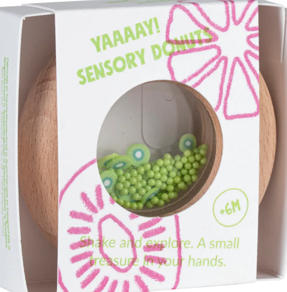Petit Boum · Sensory donut Kiwi*Niños Juguetes Montessori|Juguetes Antiestrés
