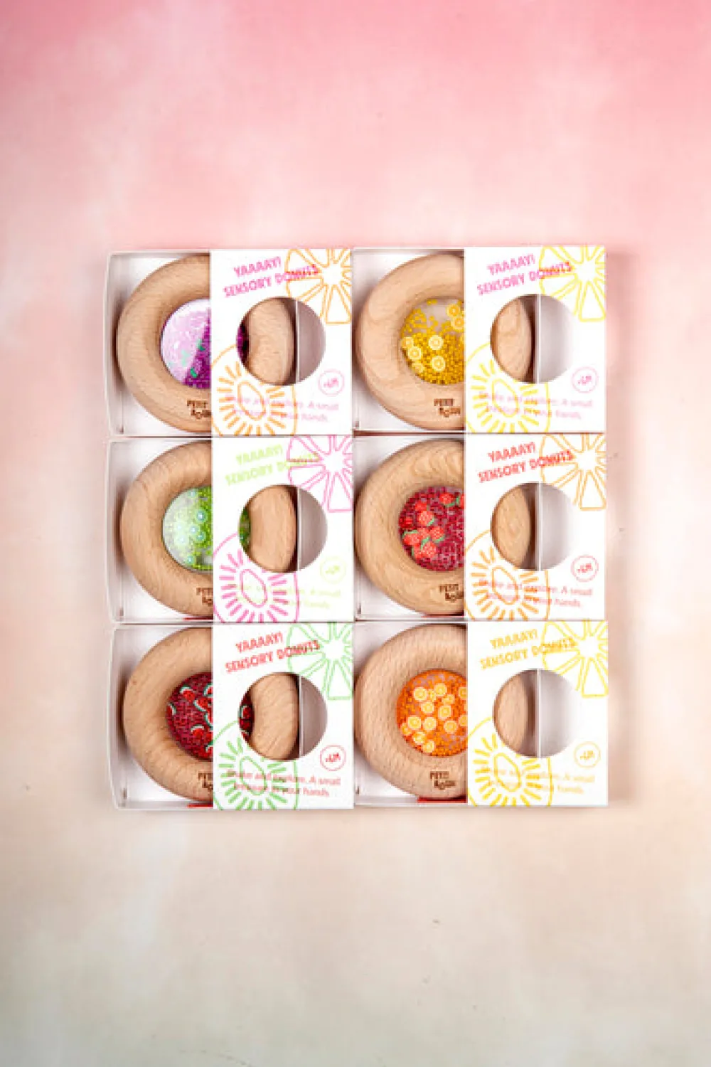 Petit Boum · Sensory donut Kiwi*Niños Juguetes Montessori|Juguetes Antiestrés