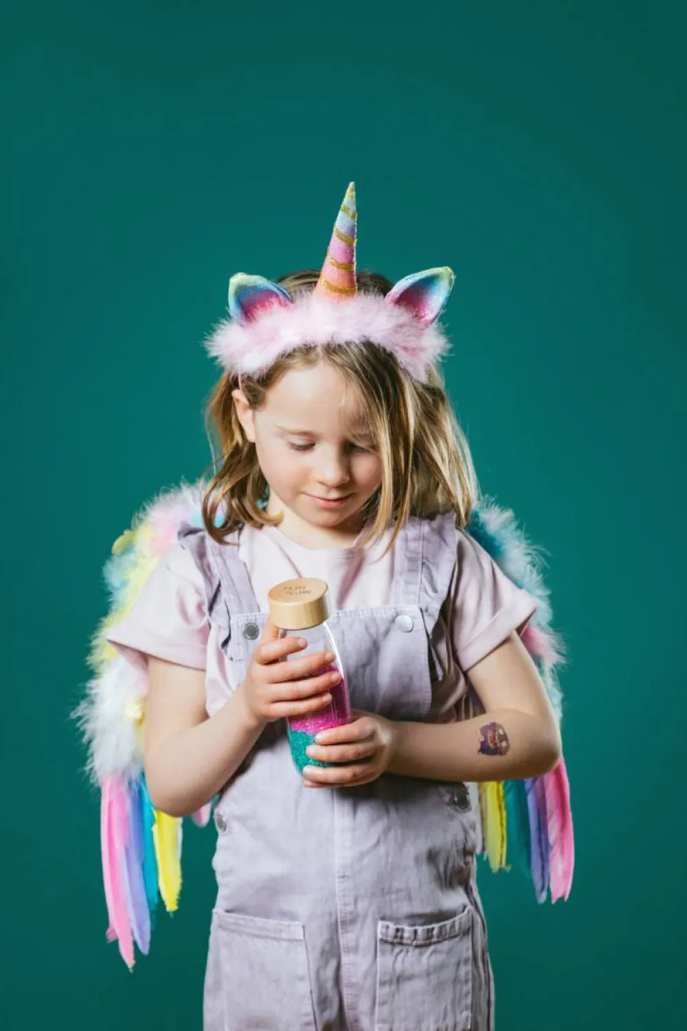 Petit Boum · Sound Bottle Unicorn*Niños Juguetes Montessori|Juguetes Antiestrés