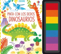 Usborne Pinta con los dedos · Dinosaurios*Niños Kit De Manualidades