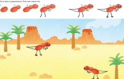 Usborne Pinta con los dedos · Dinosaurios*Niños Kit De Manualidades