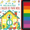 Usborne Pinta con los dedos · El taller de Papá Noel*Niños Libros De Navidad Para Niños|Kits Manualidades Navidad