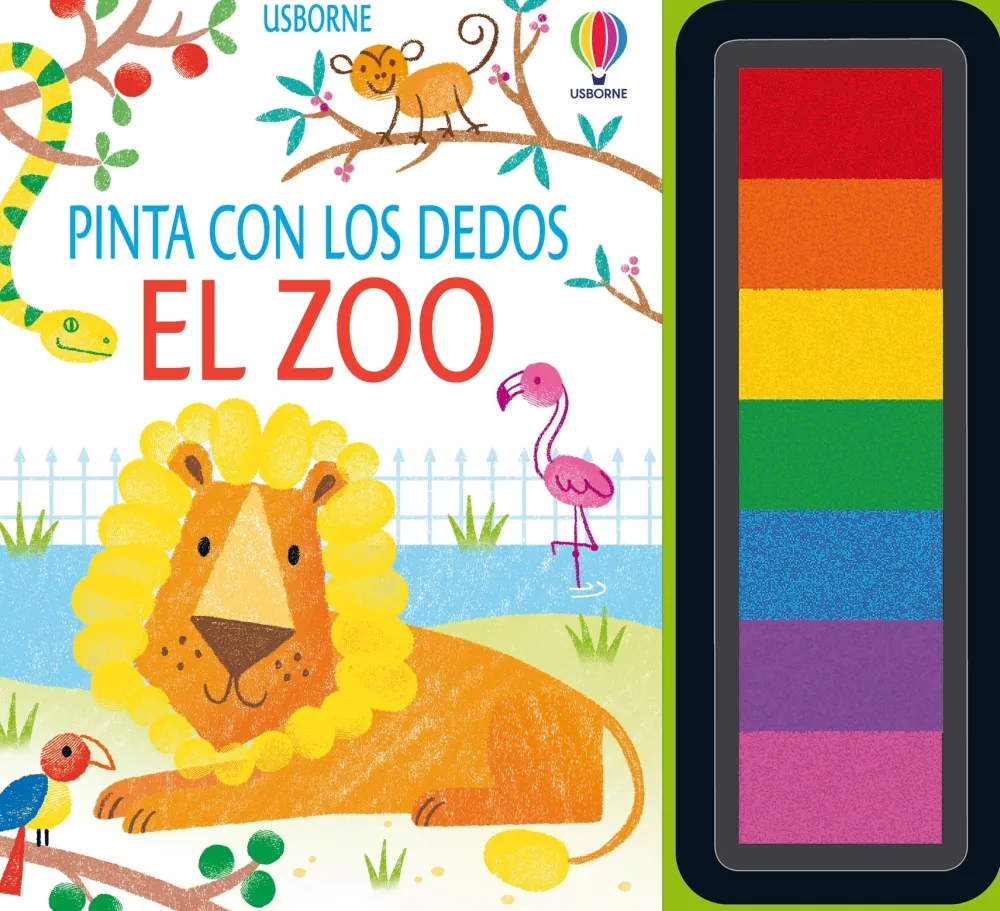 Usborne Pinta con los dedos · El Zoo*Niños Kit De Manualidades