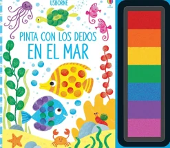 Usborne Pinta con los dedos · En el mar*Niños Kit De Manualidades