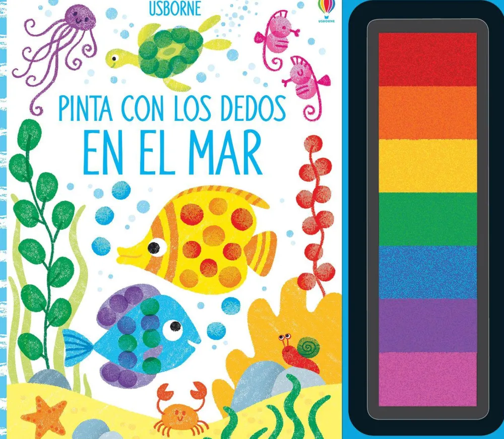 Usborne Pinta con los dedos · En el mar*Niños Kit De Manualidades