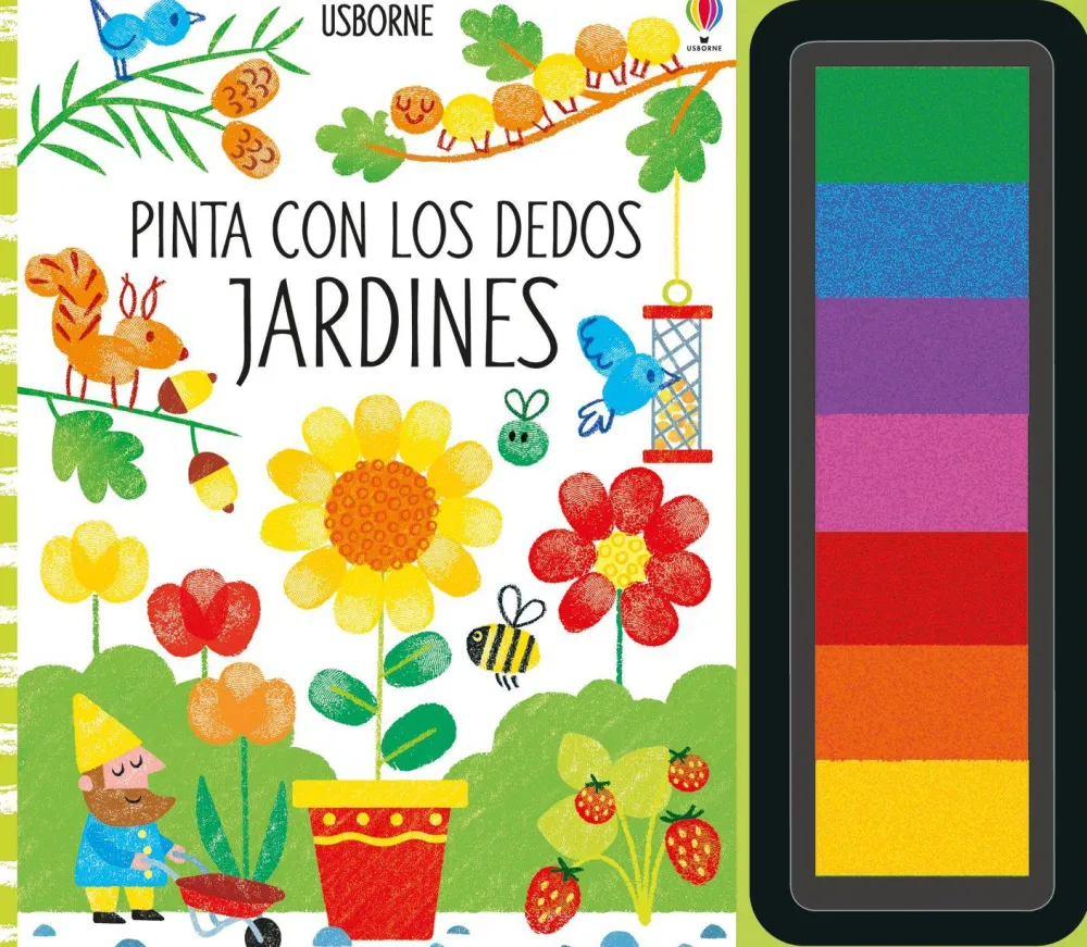 Usborne Pinta con los dedos · Jardines*Niños Kit De Manualidades