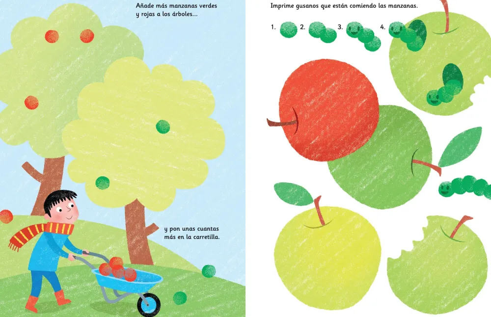 Usborne Pinta con los dedos · Jardines*Niños Kit De Manualidades