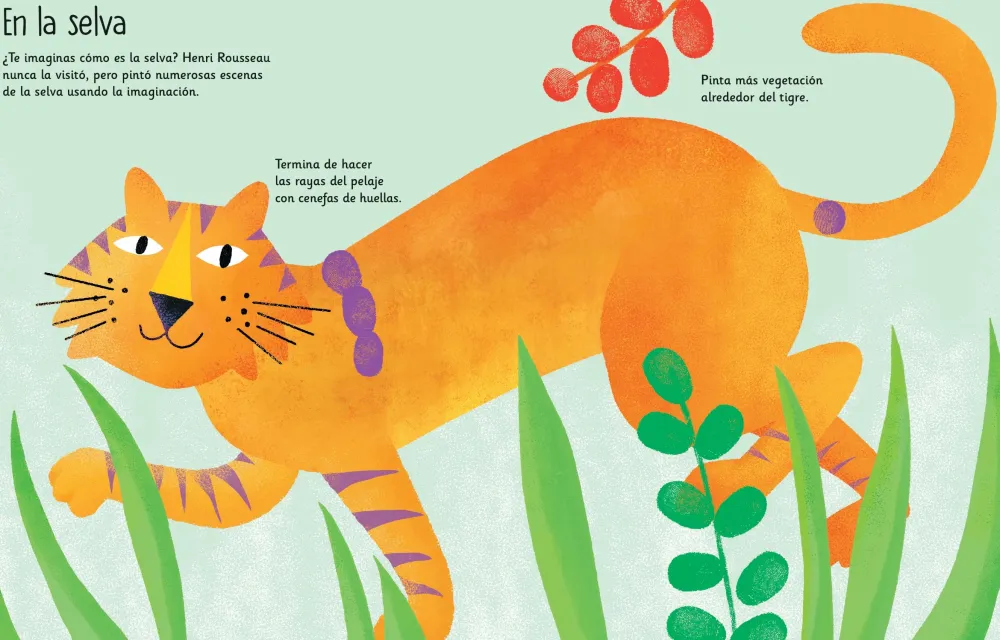 Usborne Pinta con los dedos · Obras de Arte*Niños Kit De Manualidades